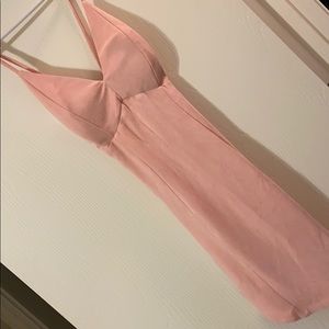 Pink mini dress